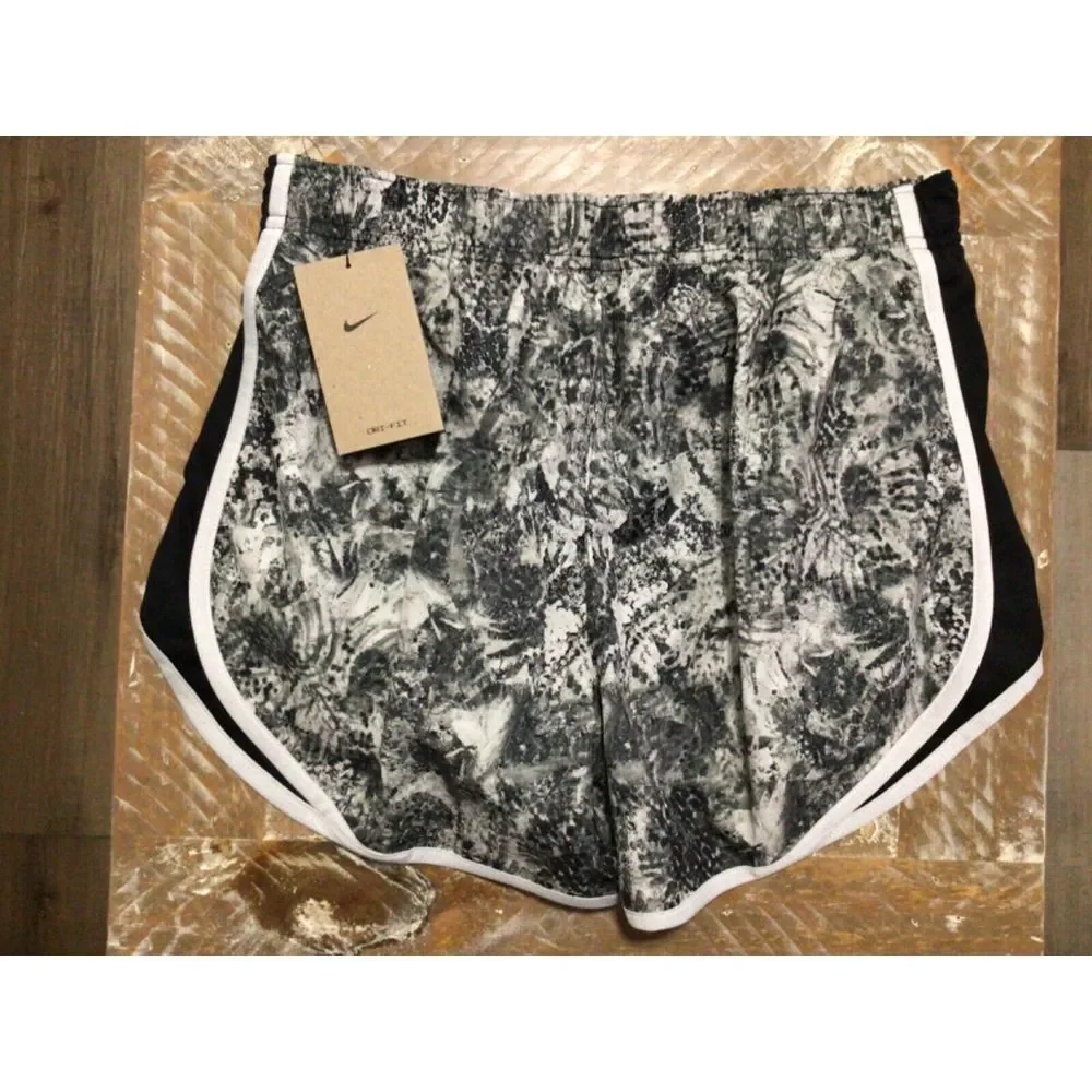 Nike WOMEN'S Dri-Fit Tempo Printed Running Shorts Size XS DX0207-010 - Picture 2 of 2